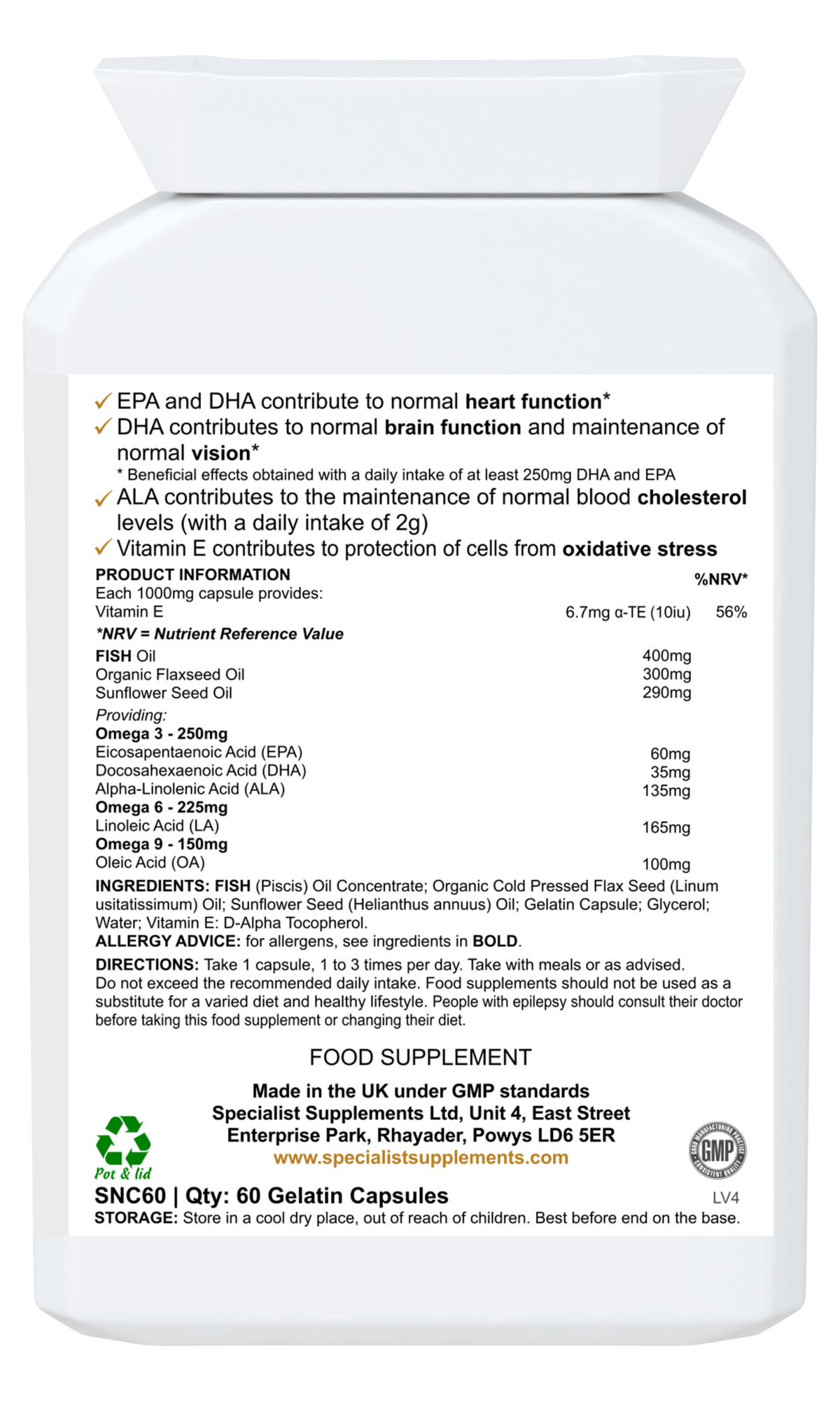Omega 3-6-9 Oils