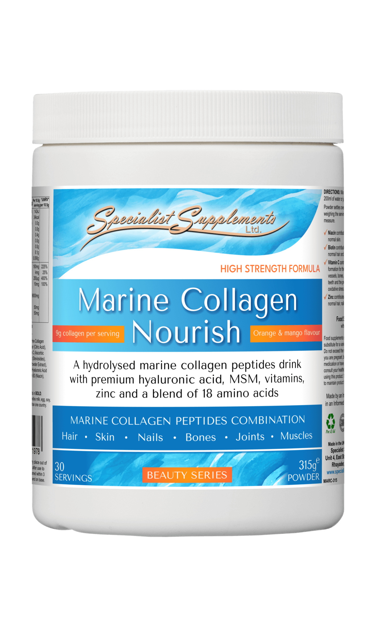 Marine Collagen Nourish (Orange & mango flavour)