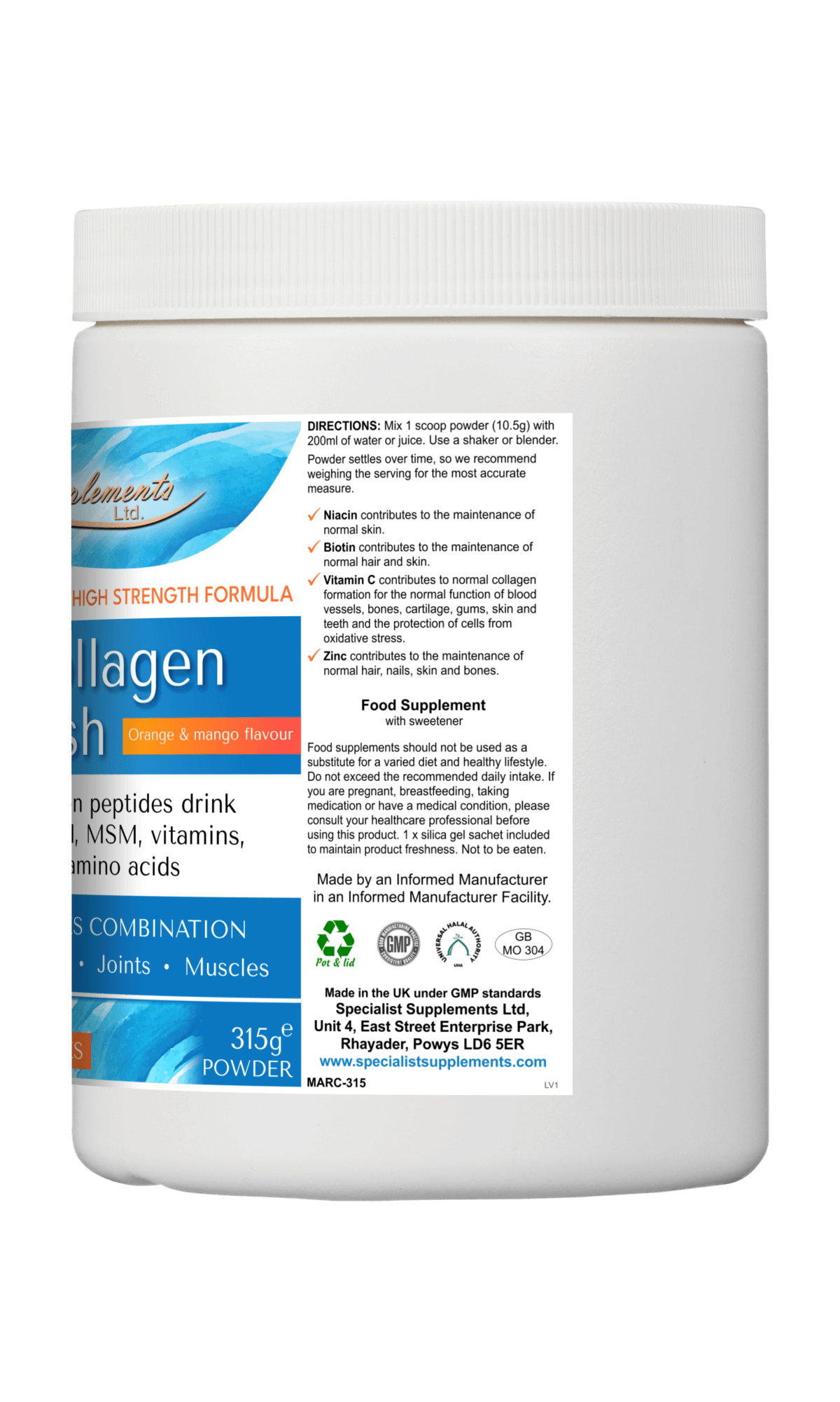 Marine Collagen Nourish (Orange & mango flavour)