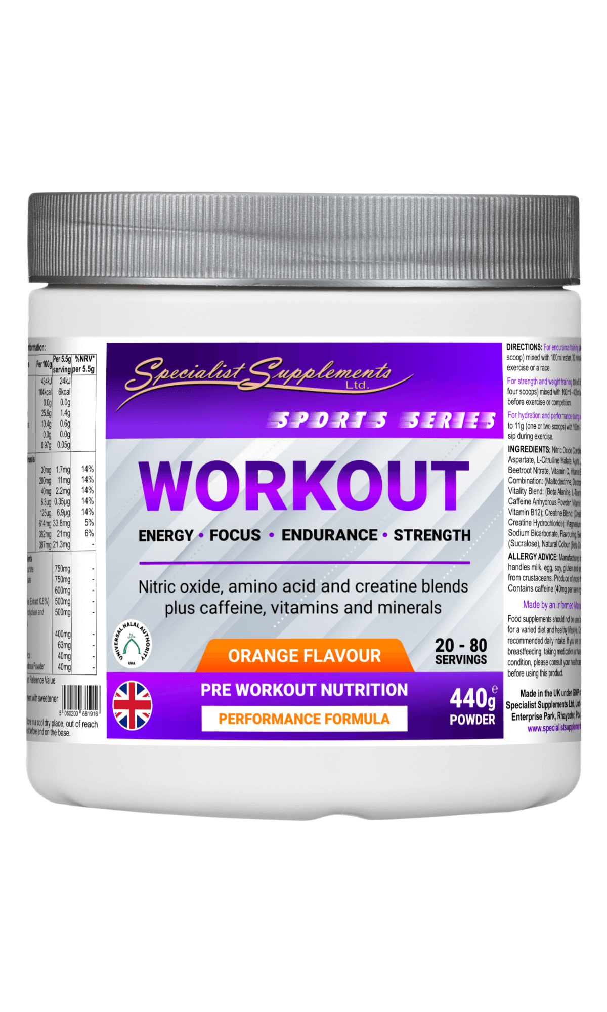 WORKOUT (Orange flavour)