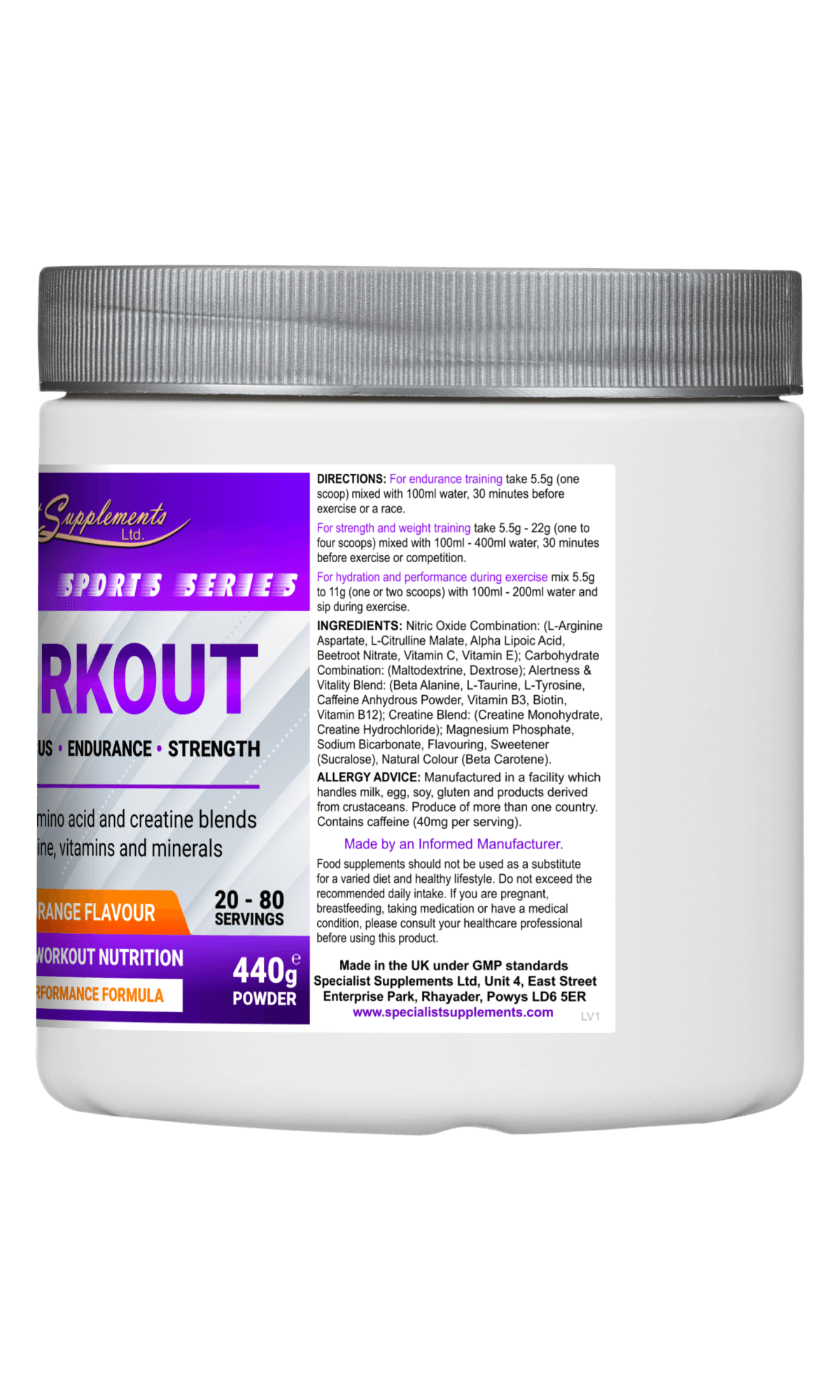 WORKOUT (Orange flavour)