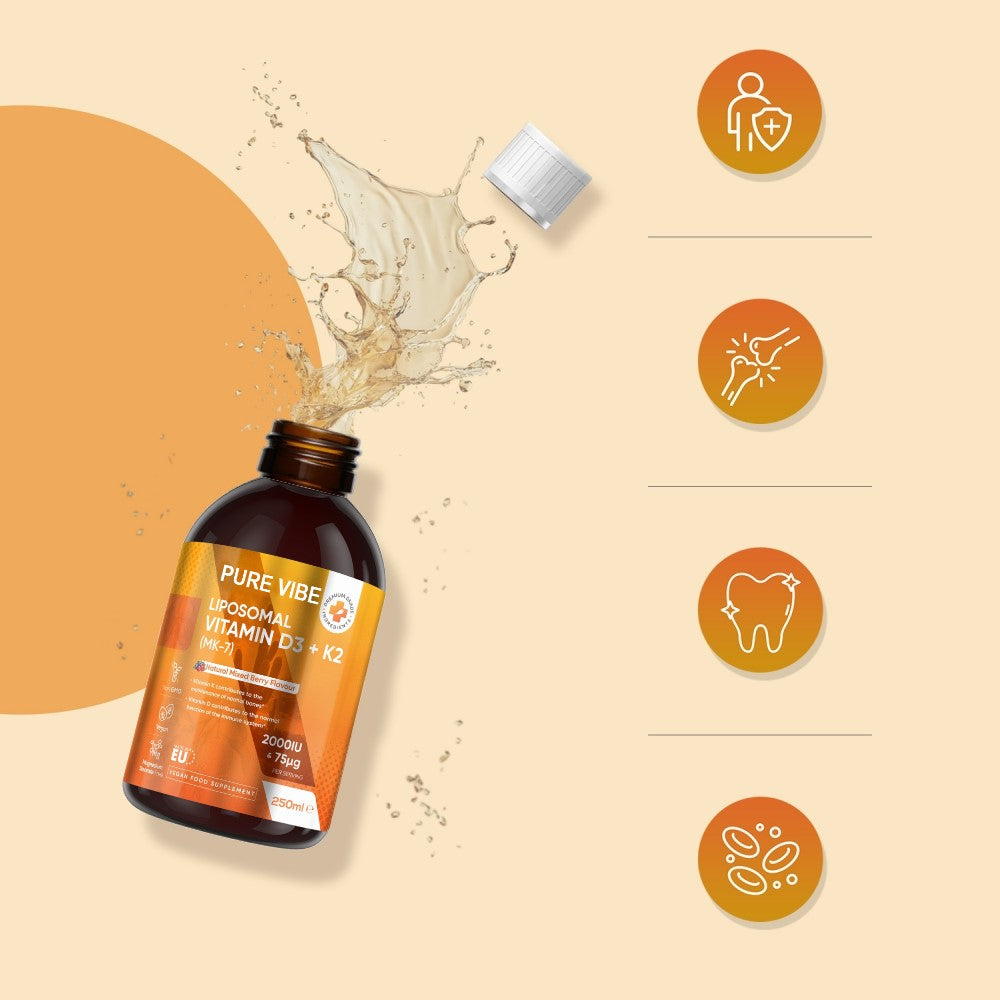 LIPOSOMAL Vitamins D3 + K2 drops