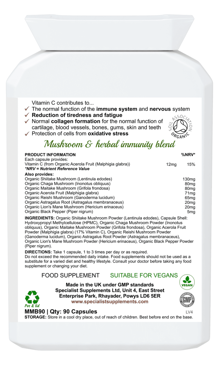 Multi-Mushroom Organic Complex